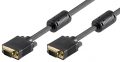 Quality VGA kábel  2m M/M réz, 2 ferrit GOOBAY (50135)