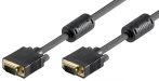 Quality VGA kábel  3m M/M réz, 2 ferrit GOOBAY (50489)