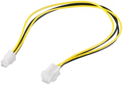 P4 4 pin tápkábel hosszabbító 0,37m GOOBAY (51359)
