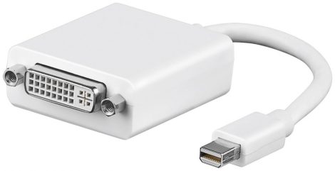 DisplayPort adapter Mini DP M -> DVI 24+5F kábel 15 cm GOOBAY (51728)