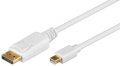   DisplayPort kábel Mini DisplayPort M - DP M 2m v. 1.2 aranyozott GOOBAY (52859)