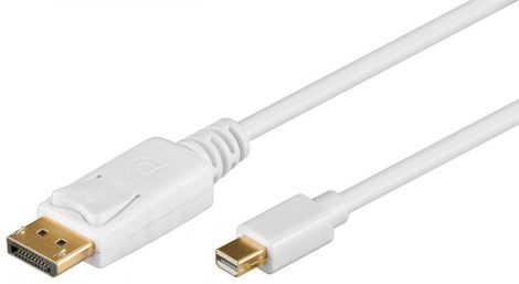 DisplayPort kábel Mini DisplayPort M - DP M 2m v. 1.2 aranyozott GOOBAY (52859)