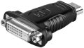 DVI-HDMI adapter HDMI 19/M --> DVI 24+1/F GOOBAY (68098)