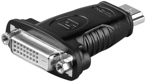 DVI-HDMI adapter HDMI 19/M --> DVI 24+1/F GOOBAY (68098)