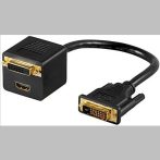DVI adapter DVI M -> DVI 24+1F/HDMI19F GOOBAY (68738)