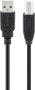 USB kábel A-B 2.0 1,8m fekete GOOBAY (68900)