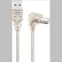 USB kábel A-B 2.0 2m "L" alak GOOBAY (93577)