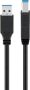 USB 3.0 kábel A-B 1,8m fekete GOOBAY (93655)