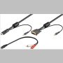 DVI kábel DVI M+audio/HDMI M 2,0m GOOBAY (95028)