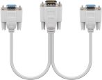 VGA Y kábel 15 cm DSUB 15M -> 2x DSUB 15F GOOBAY (95138)