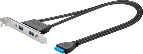 USB 3.0 kivezetés PC hátlapra 60 cm kábel GOOBAY (95369)