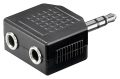 Audio adapter 2x3,5mm JackF->3,5mm JackM GOOBAY (11104)