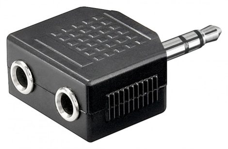 Audio adapter 2x3,5mm JackF->3,5mm JackM GOOBAY (11104)