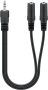 Audio kábel 3,5mm jack Y 2xjack F->jackM GOOBAY (50464)