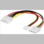   Y tápkábel floppy 3,5" - MOLEX 5,25" GOOBAY (50686)