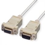   RS-232 soros / mouse hosszabbító kábel 3m DB9M/F szerelt VALUE (11.99.6233)