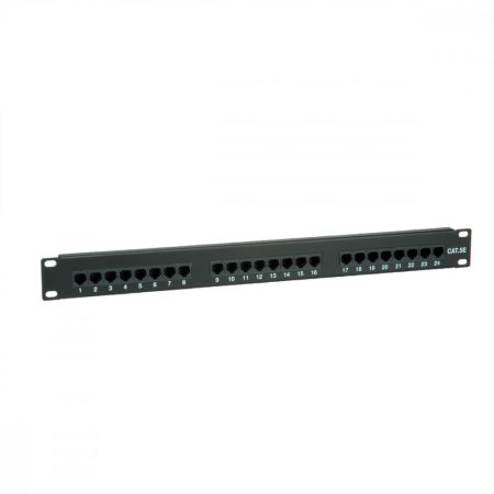 UTP CAT.5e patch panel 24 port 110 típus fekete VALUE (26.99.0349)