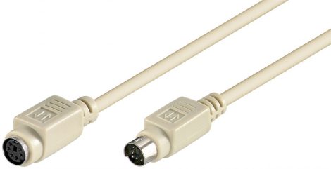 PS/2 hosszabbító kábel MiniDin6M/F 2m GOOBAY (50222)