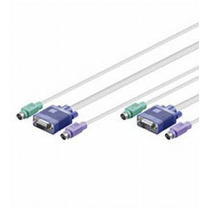 PS/2 VGA/Keyboard/Mouse Switch kábel 2m M/F GOOBAY (68012)