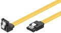   Serial ATA III kábel 1m "L" 6Gbyte/s fém clip GOOBAY (95024)