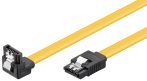   Serial ATA III kábel 1m "L" 6Gbyte/s fém clip GOOBAY (95024)