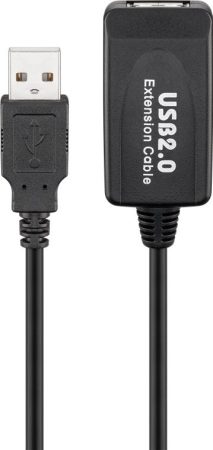 USB 2.0 aktív hosszabbító 10m GOOBAY (95119)