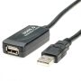USB 2.0 aktív hosszabbító 15m ROLINE (12.04.1091)