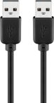 USB kábel A-A 2.0 3m fekete GOOBAY (93594)