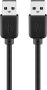 USB kábel A-A 2.0 5m fekete GOOBAY (93595)
