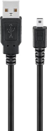 USB kábel A-B 8 pin 1,8m fekete GOOBAY (93972)