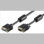   Quality VGA hosszabbító kábel 20m M/F 2 ferrit GOOBAY (68143)