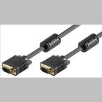Quality VGA kábel 40m M/M réz, 2 ferrit GOOBAY (93008)