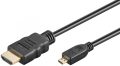 HDMI kábel HDMI M - Micro HDMI M 1m Ethernet GOOBAY (31940)