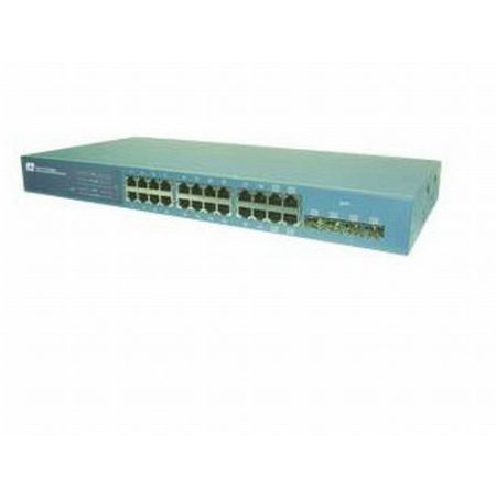 KGS-2404 Gigabit 24x UTP + 4x Mini GBIC slot Web-smart switch 19" fémházas