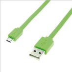 USB kábel A- micro B 2.0 PVC zöld 1 m Roline (11.02.8763)