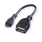 USB adapter A/F-Micro B/M OTG 15 cm VALUE (11.99.8311)