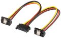   SATA Y tápkábel -> 2 x SATA "L"+clip GOOBAY (95115)