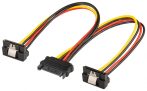   SATA Y tápkábel -> 2 x SATA "L"+clip GOOBAY (95115)