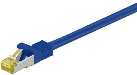 CAT.7 S/FTP patch kábel 0,5 m PIMF, LSOH, kék GOOBAY (91574)