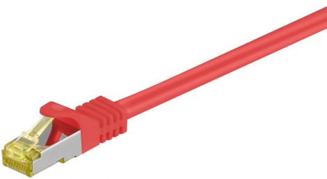 CAT.7 S/FTP patch kábel 1,5 m PIMF, LSOH, piros GOOBAY (91598)