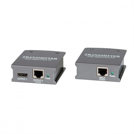 HDMI Extender 1xCat.6, 50m 1920x1200, local port is, fémház ROLINE (14.01.3461)