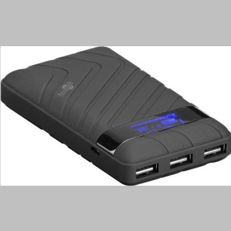 USB Power Bank külső akkumulátor 3 x USB port, 9000mA GOOBAY (43583)