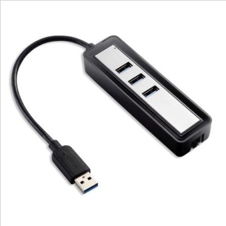 USB 3.0 adapter to Gigabit Ethernet Converter + 3 portos HUB VALUE (12.99.1108)