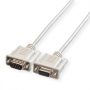   RS-232 soros / mouse hosszabbító kábel 6m DB9M/F öntött ROLINE (11.01.6260)