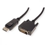   DisplayPort kábel DP M-DVI M 2m VALUE (51739 helyett)(11.99.5610)