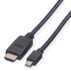   DisplayPort kábel Mini DisplayPort M - HDMI/HDTV M 2m VALUE (11.99.5791)