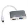  DisplayPort adapter Mini DP M -> VGA F+HDMI F 4Kx2K15cm A.ROLINE(12.03.3161)