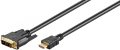 DVI kábel DVI M/HDMI M 1,5m GOOBAY (51881)
