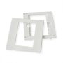 Műanyag előlap 86x86mm, fehér VALUE (25.99.8200)
