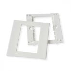 Műanyag előlap 86x86mm, fehér VALUE (25.99.8200)